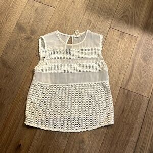 STUDIO WEST | crochet tank, size small